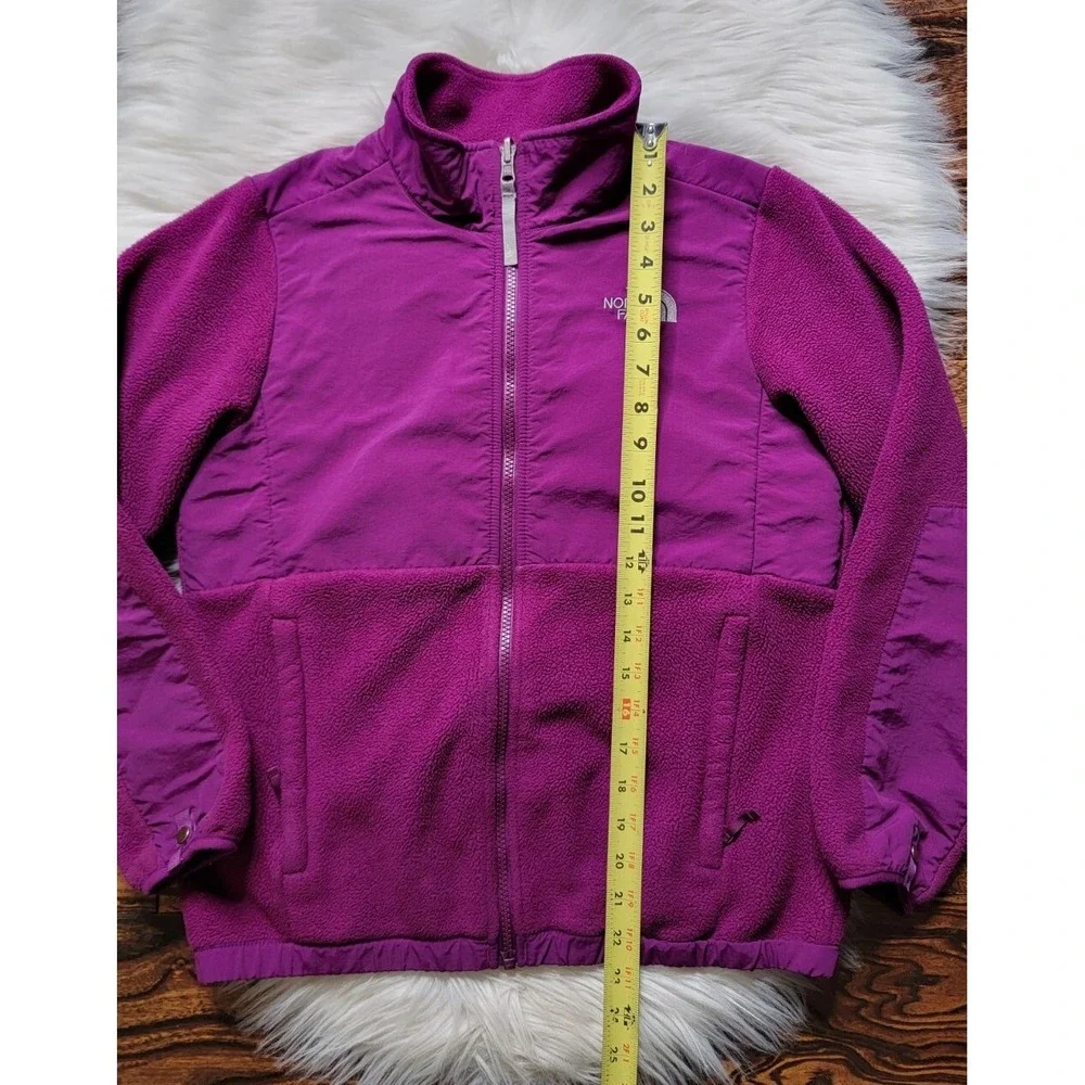 The North Face Denali Fleece Full Zip Jacket Girl's size Large 14/16 Purple